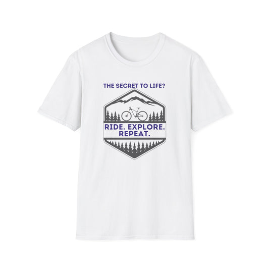 Mountain Biking Life Philosophy Quote Mountain Bike Unisex T-Shirt