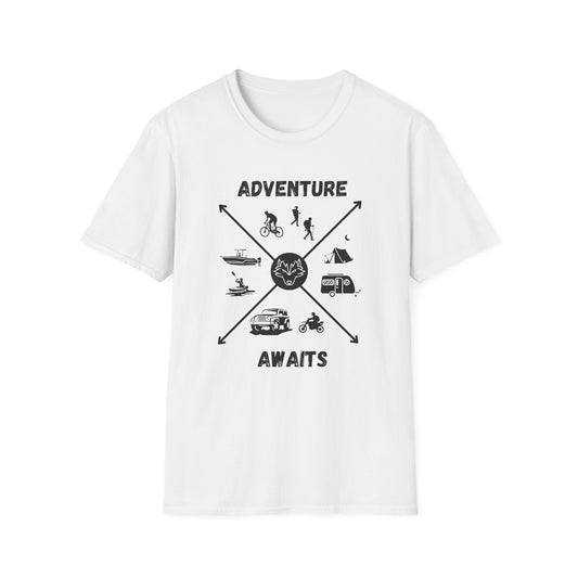 Adventure Awaits Cross Unisex Softstyle T-Shirt