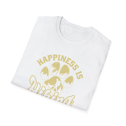 Hiking with My Dog Unisex Softstyle T-Shirt