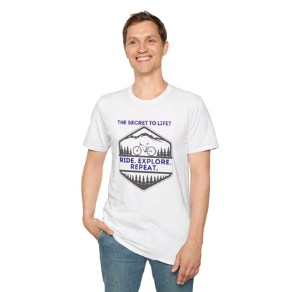Mountain Biking Life Philosophy Quote Mountain Bike Unisex T-Shirt