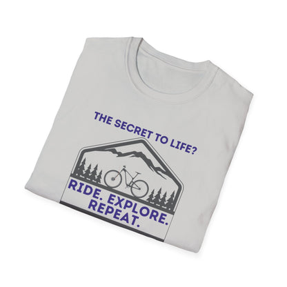 Mountain Biking Life Philosophy Quote Mountain Bike Unisex T-Shirt