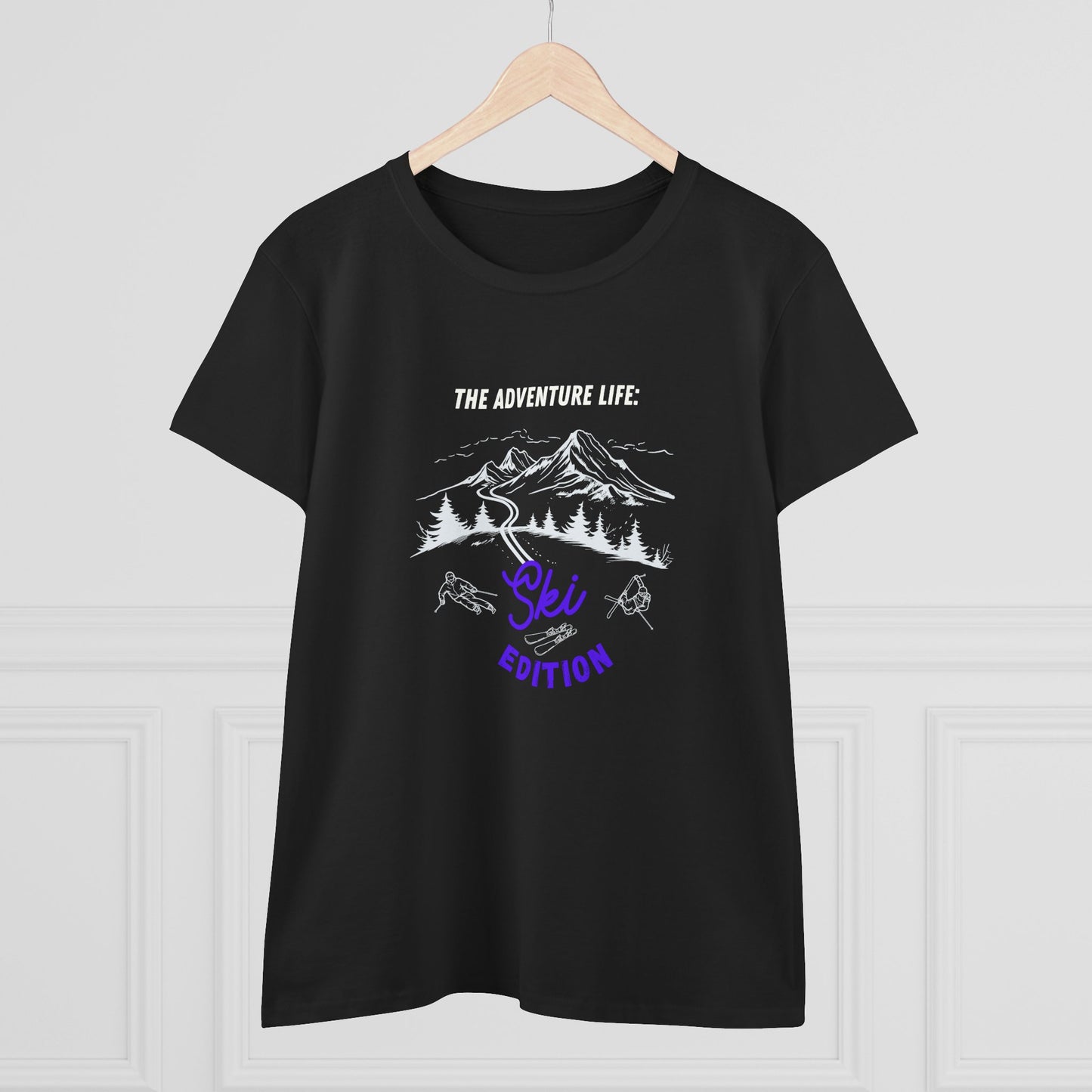 Women's The Adventure Life: Ski Edition Midweight Cotton T-Shirt