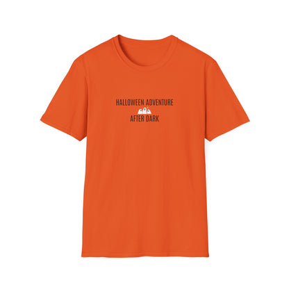 Halloween Adventure T-Shirt, Unisex Softstyle Tee, Spooky Campfire Shirt, Ghosts & Halloween Vibe, Perfect for Fall Celebrations, [...]