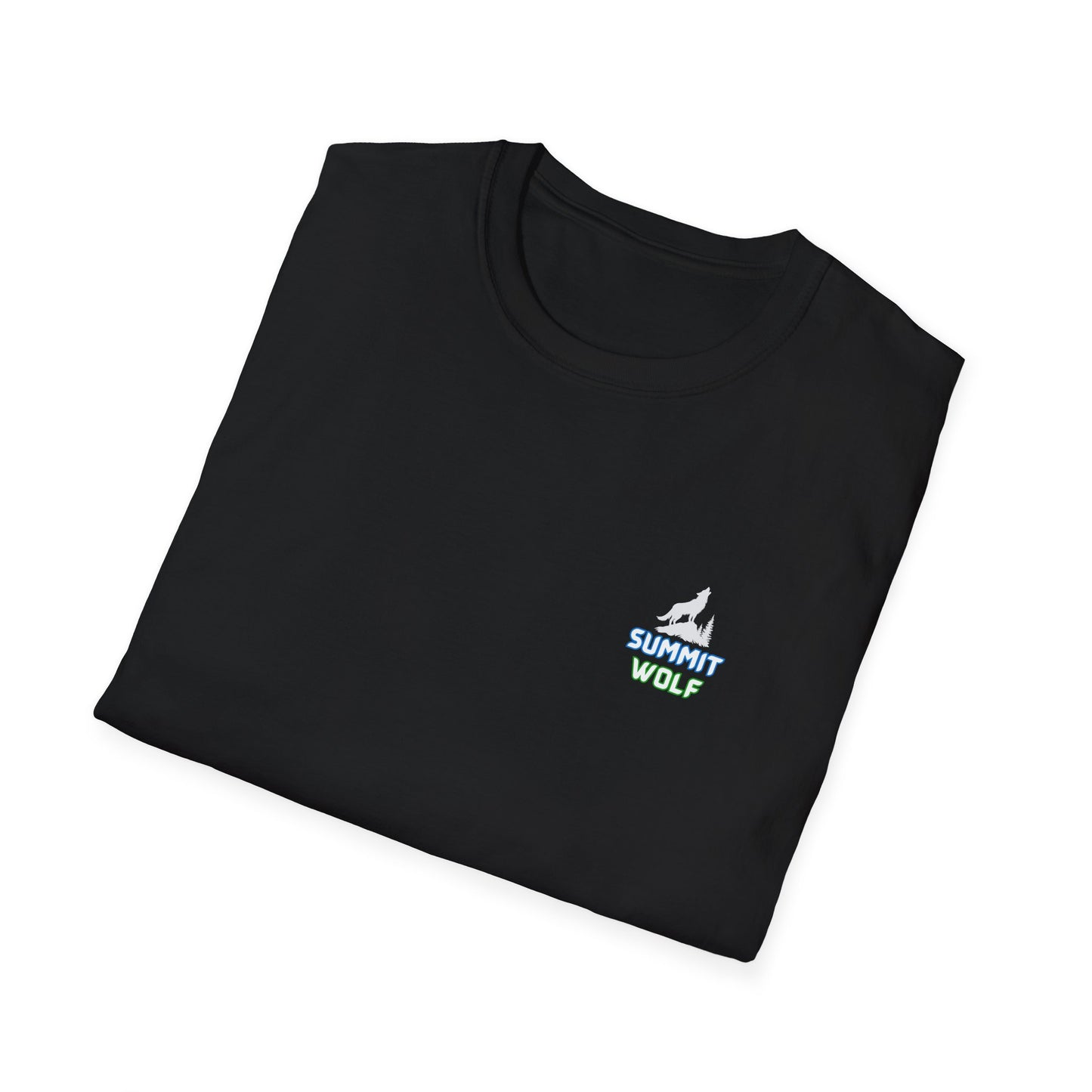 Summit Wolf Adventure Unissex Softstyle T-Shirt