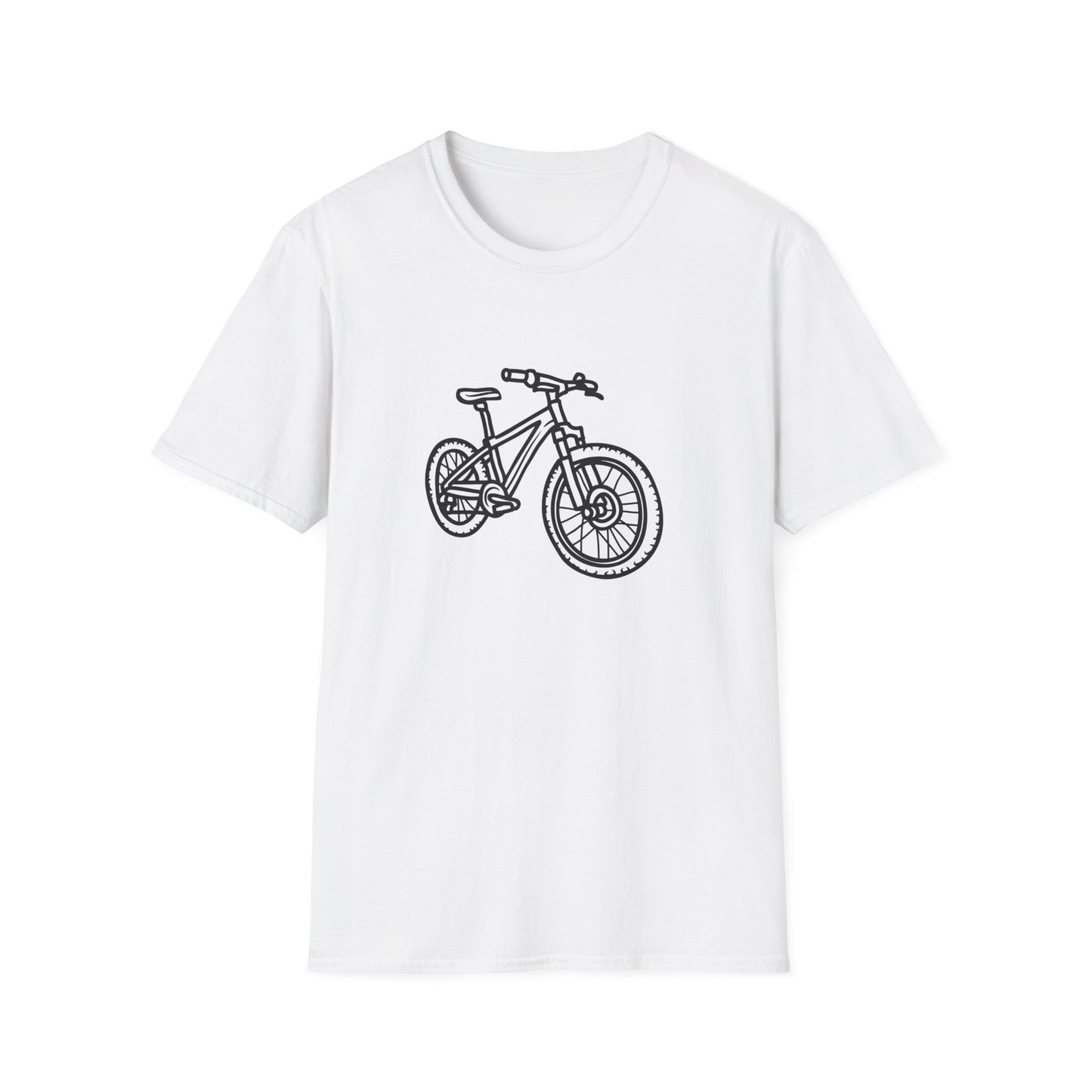 Mountain Bike Unisex T-Shirt - Outdoor Adventure Drawing