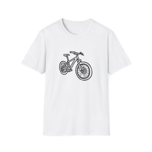 Mountain Bike Unisex T-Shirt - Outdoor Adventure Drawing