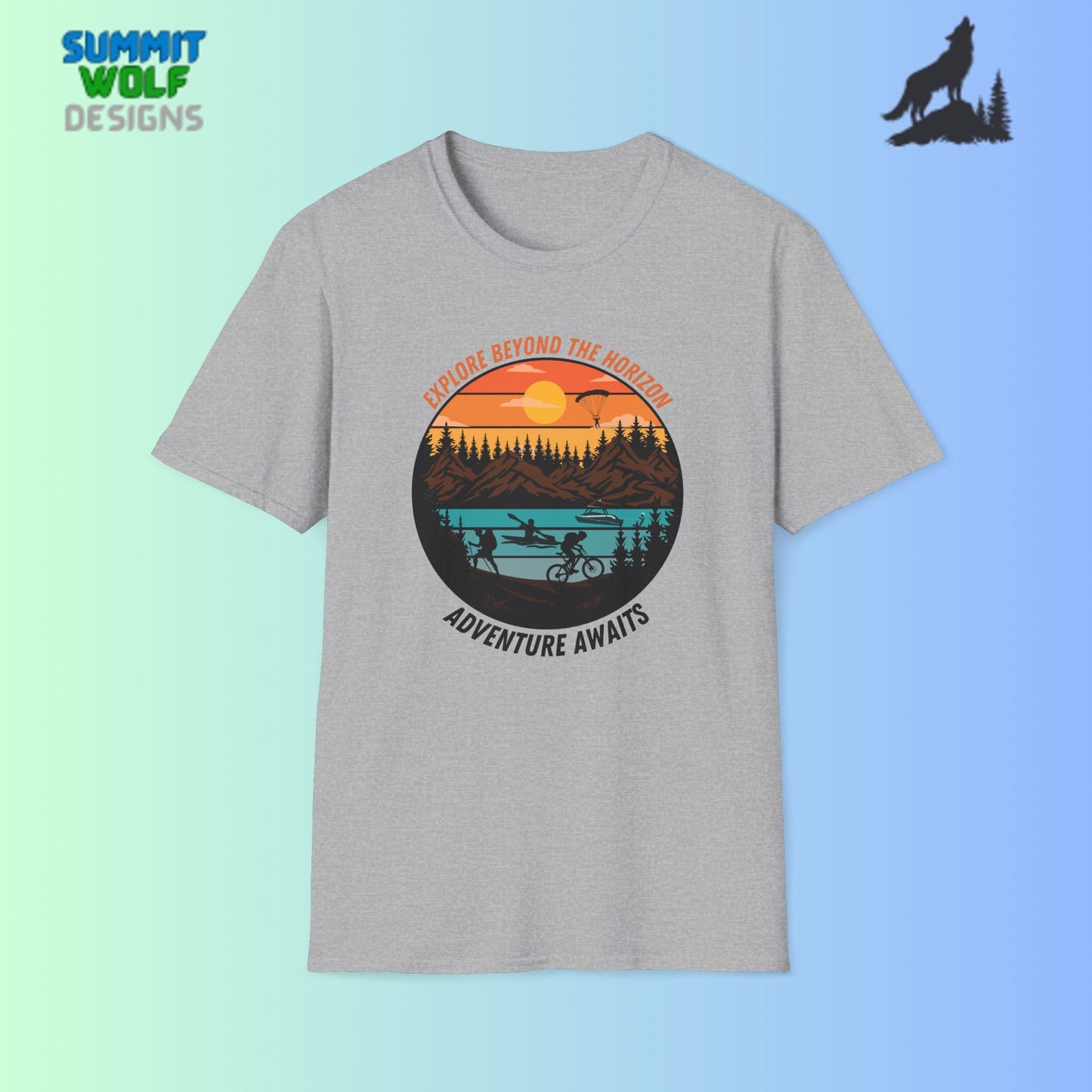 Explore Beyond the Horizon Adventure Unisex Softstyle T-Shirt