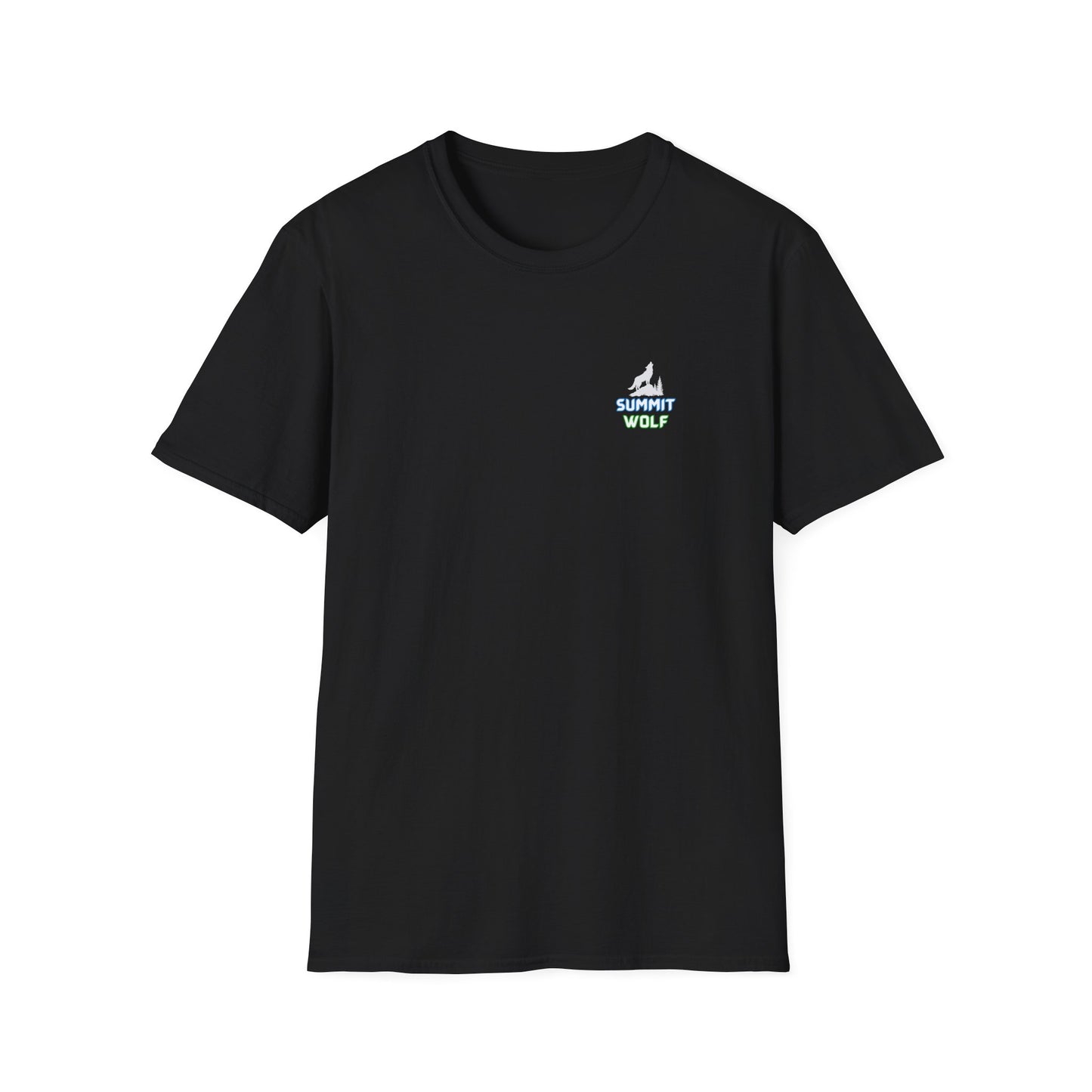 Summit Wolf Adventure Unissex Softstyle T-Shirt