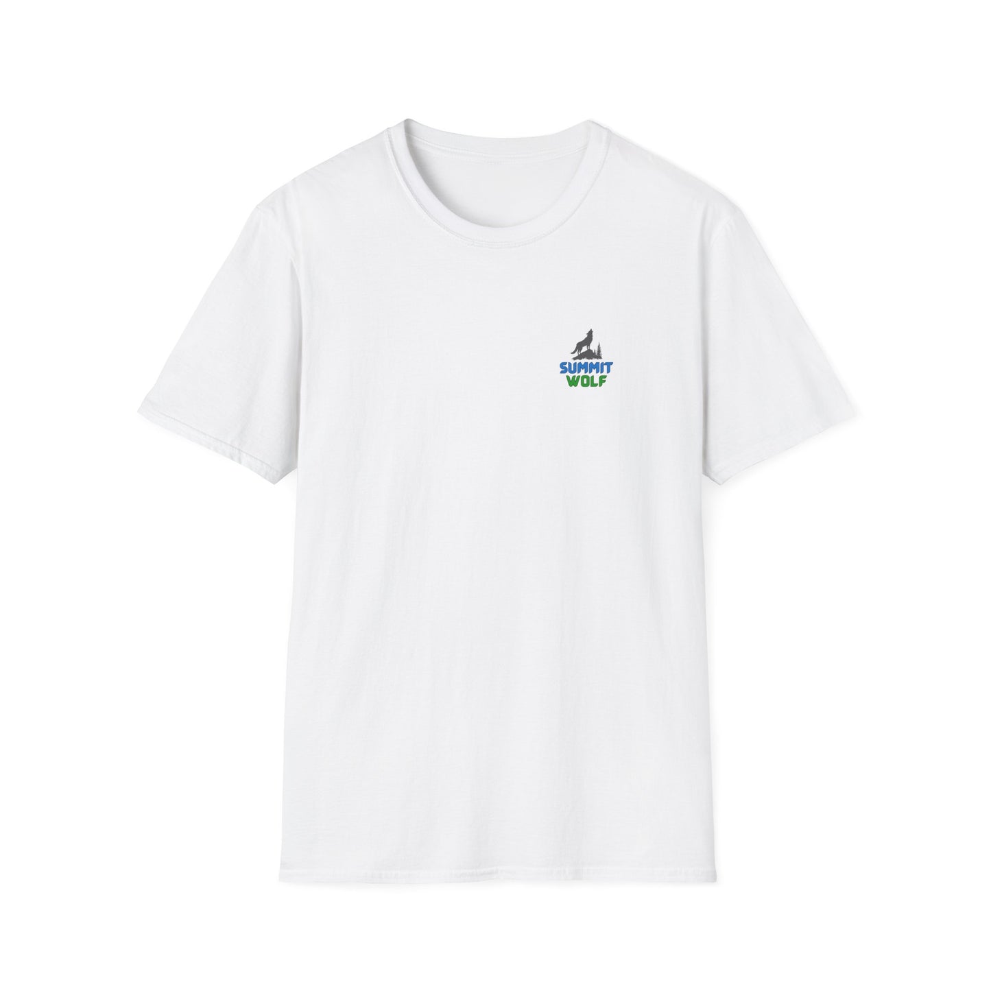 Summit Wolf Adventure Unissex Softstyle T-Shirt