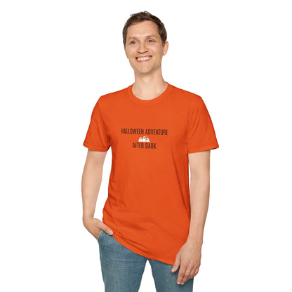 Halloween Adventure T-Shirt, Unisex Softstyle Tee, Spooky Campfire Shirt, Ghosts & Halloween Vibe, Perfect for Fall Celebrations, [...]