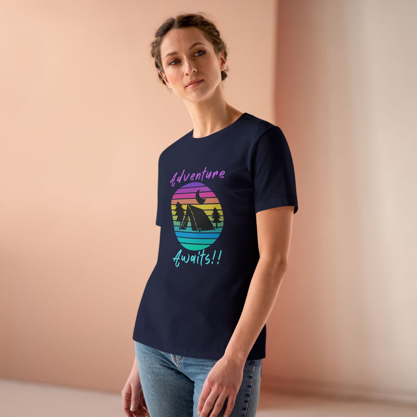 Adventure Awaits Women's Cotton Tee