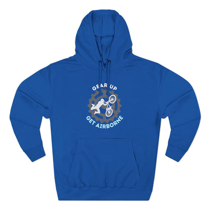 Get Airborne Fleece Hoodie - Perfect for Outdoor Adventures, Gifts for Sports Lovers, Casual Wear, Winter Wardrobe, Cycling Gear