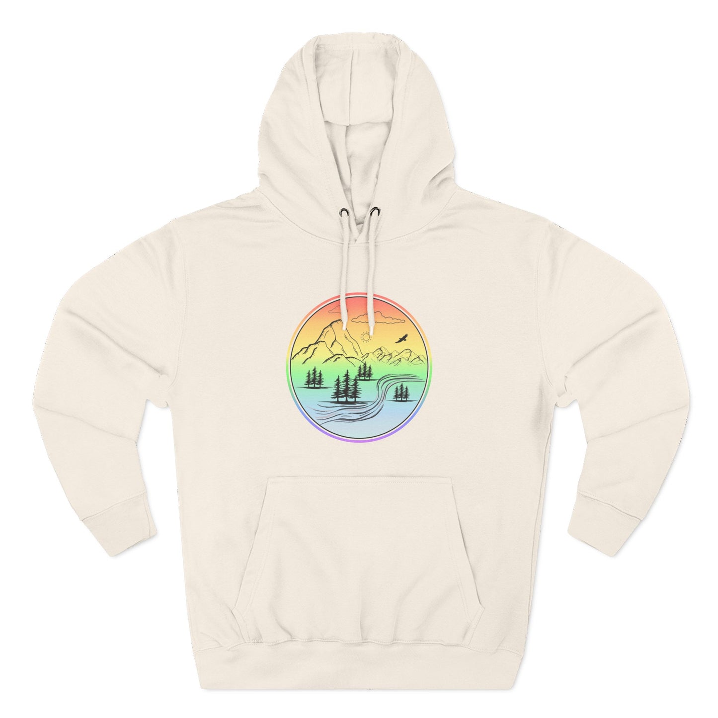 Natures Sunset Fleece Hoodie - Perfect for Outdoor Adventures, Gifts for Sports Lovers, Casual Wear, Winter Wardrobe