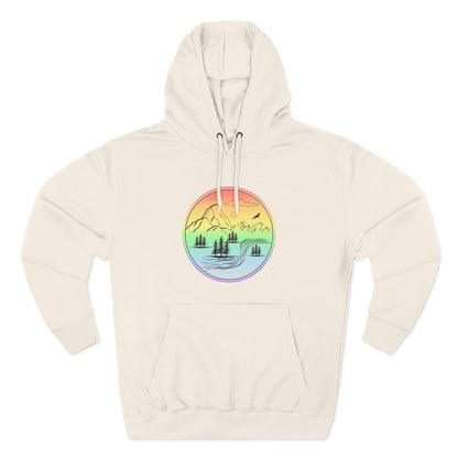 Natures Sunset Fleece Hoodie - Perfect for Outdoor Adventures, Gifts for Sports Lovers, Casual Wear, Winter Wardrobe