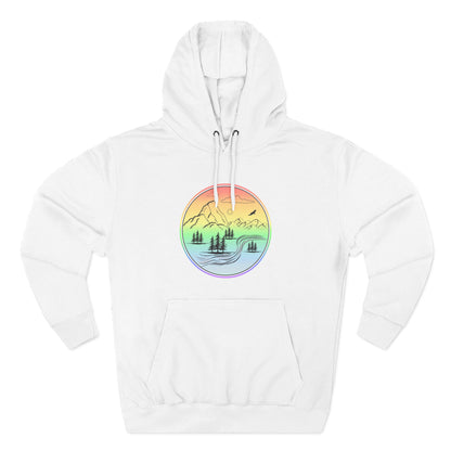 Natures Sunset Fleece Hoodie - Perfect for Outdoor Adventures, Gifts for Sports Lovers, Casual Wear, Winter Wardrobe