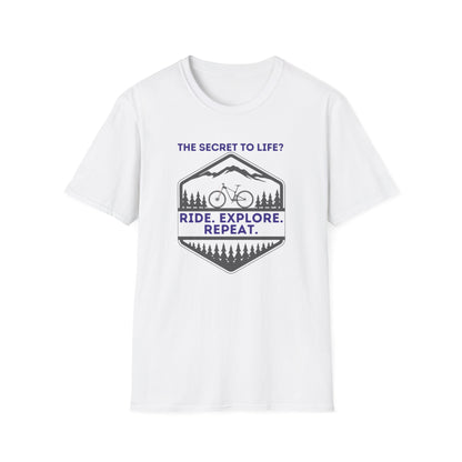 Mountain Biking Life Philosophy Quote Mountain Bike Unisex T-Shirt