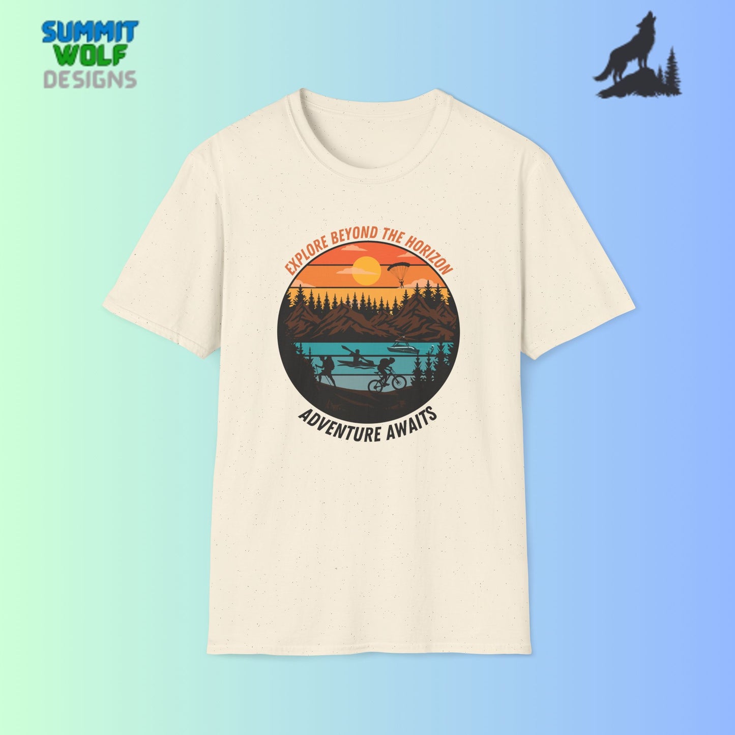 Explore Beyond the Horizon Adventure Unisex Softstyle T-Shirt