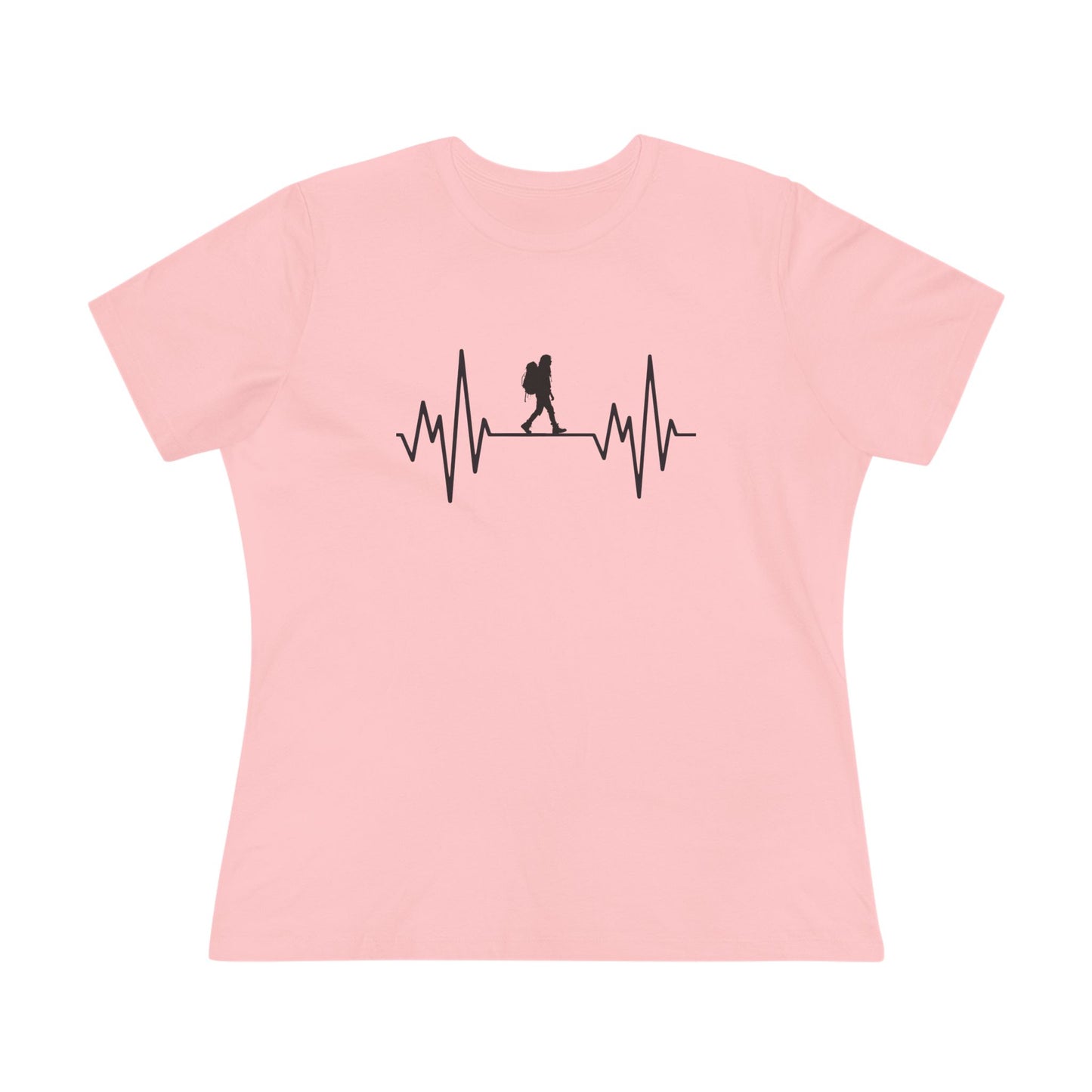Hiker Mountain Heartbeat Women's Cotton T-shirt