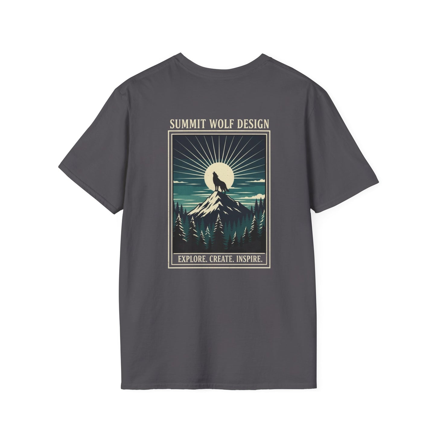 Howling Summit Wolf Japanese Ukiyo-e T-Shirt