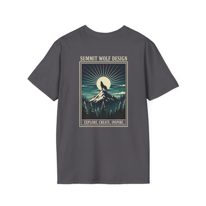 Howling Summit Wolf Japanese Ukiyo-e T-Shirt