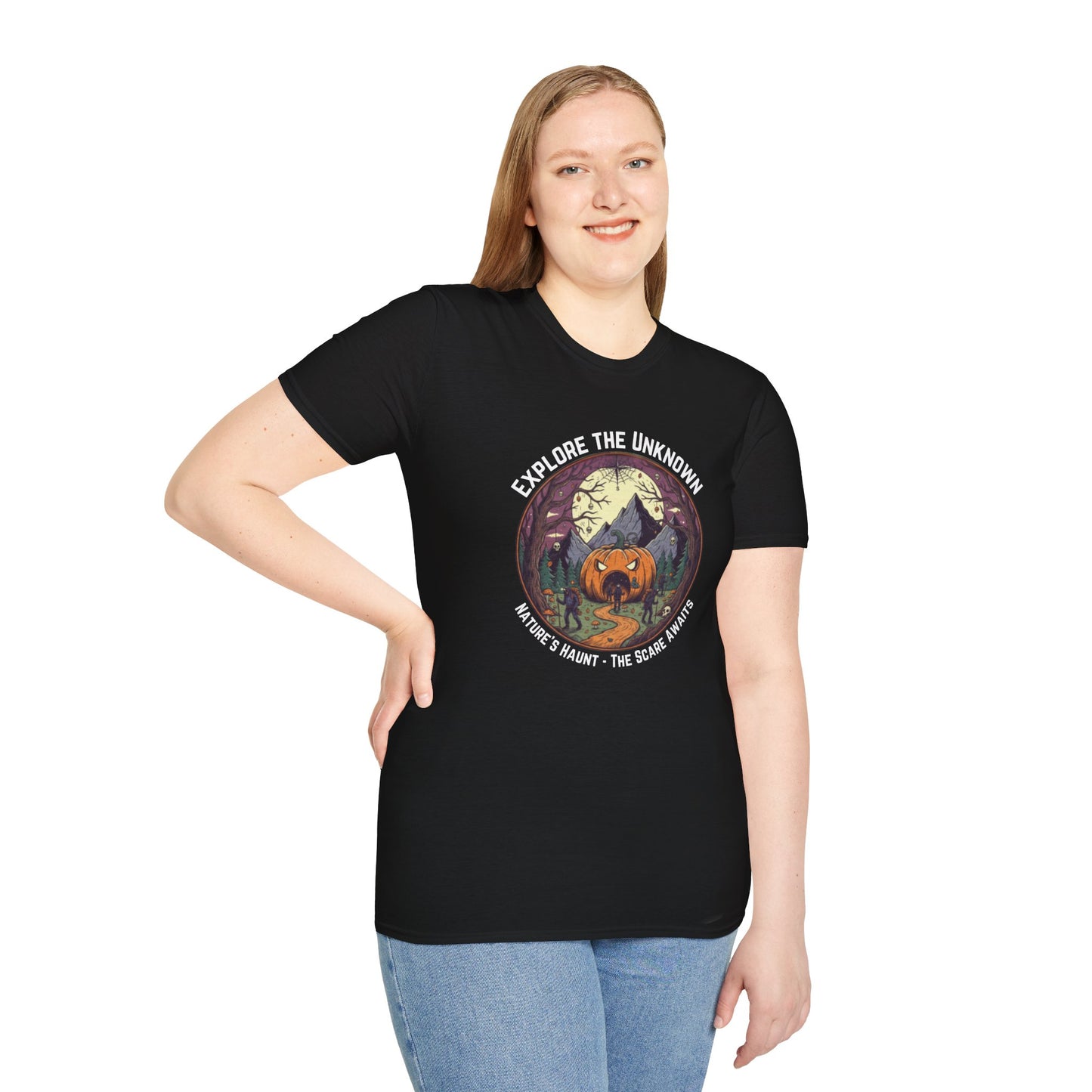 Explore the Unknown Unisex Softstyle Graphic T-Shirt