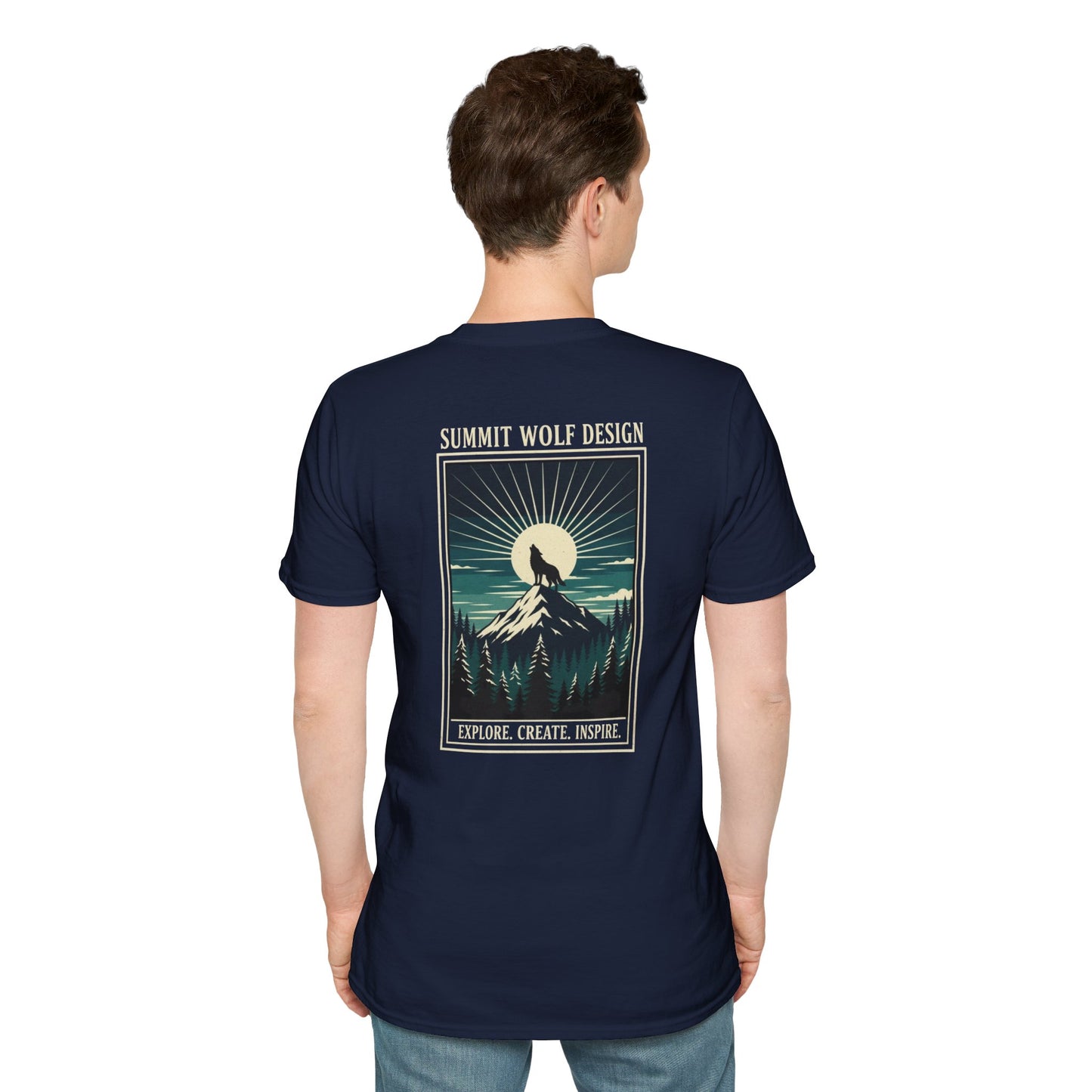 Wolf Howling Japanese Ukiyo-e T-Shirt
