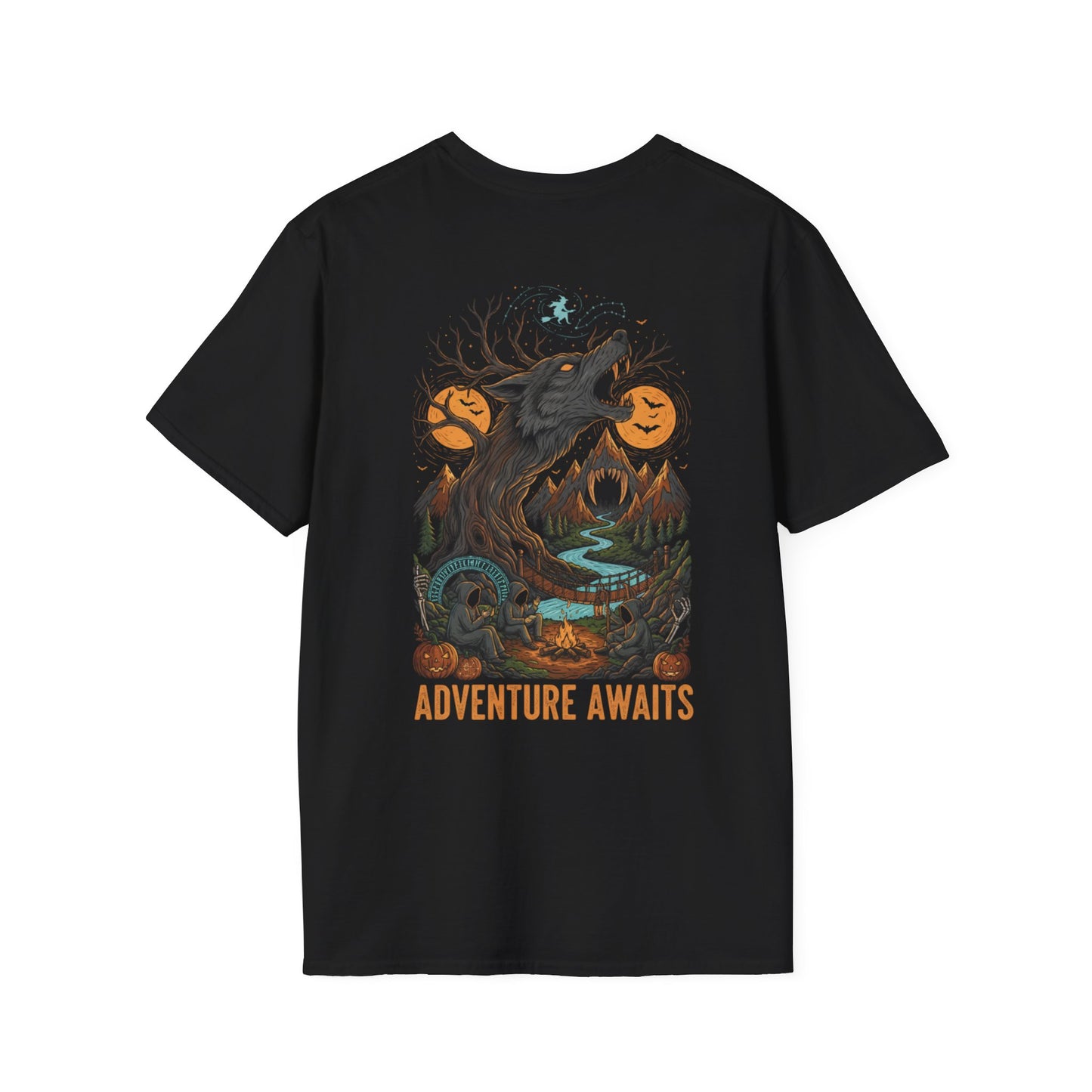 Adventure Awaits Expedition T-Shirt, Unisex Tee, Halloween Apparel, Fall Fashion, Adventure Shirt, Spooky Season Gear