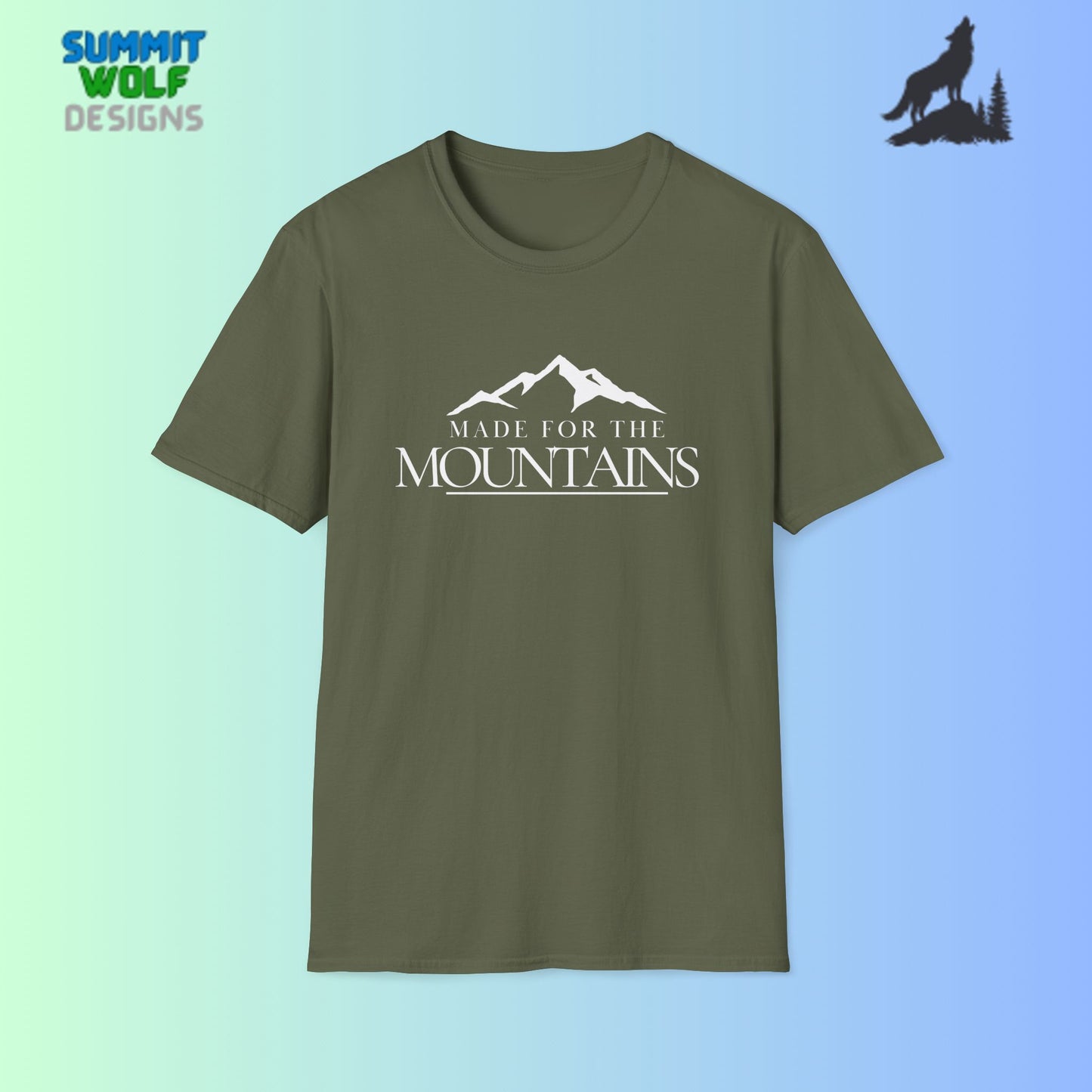 Made for the Mountains Adventure Unisex Softstyle T-Shirt