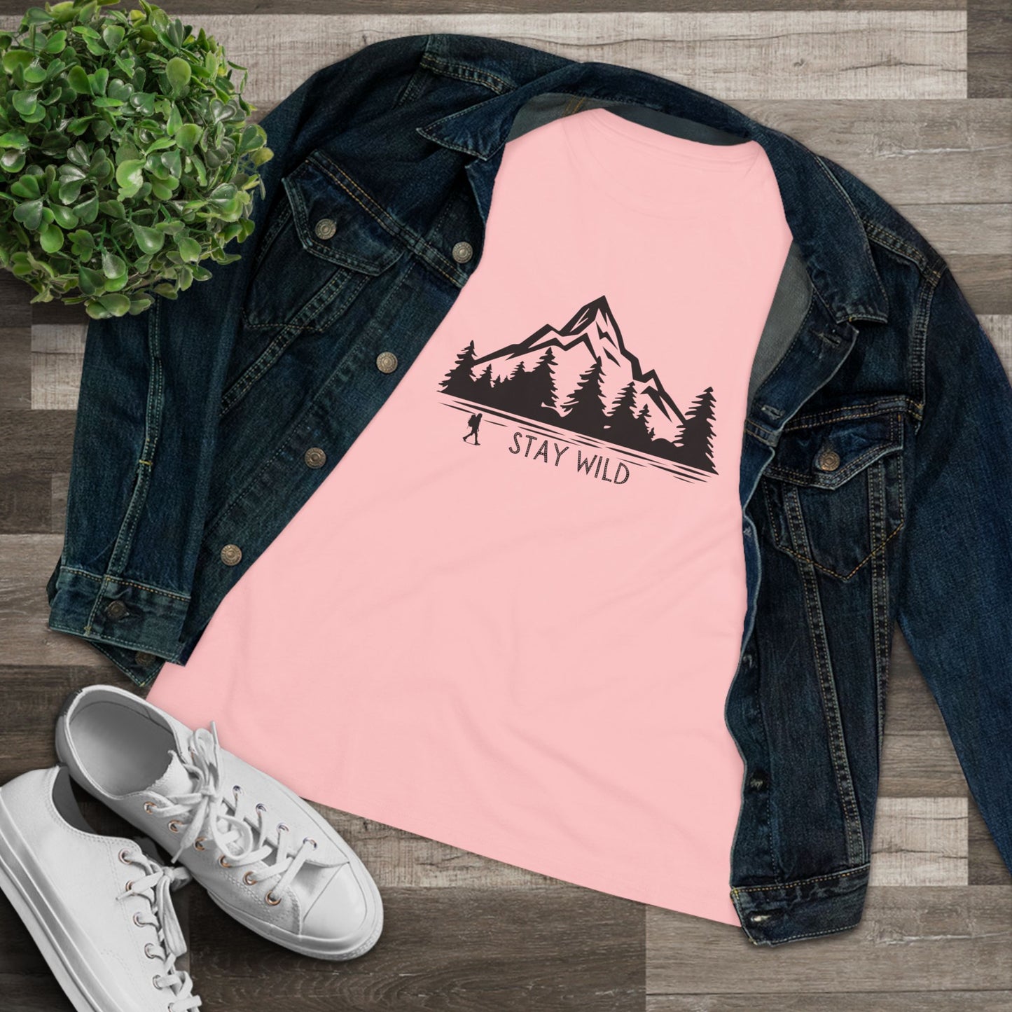 'Stay Wild' Women's Cotton Tee