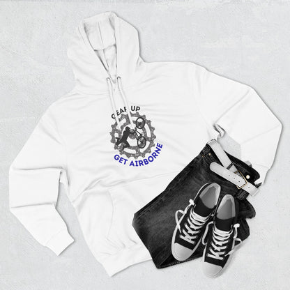 Get Airborne Fleece Hoodie - Perfect for Outdoor Adventures, Gifts for Sports Lovers, Casual Wear, Winter Wardrobe, Cycling Gear