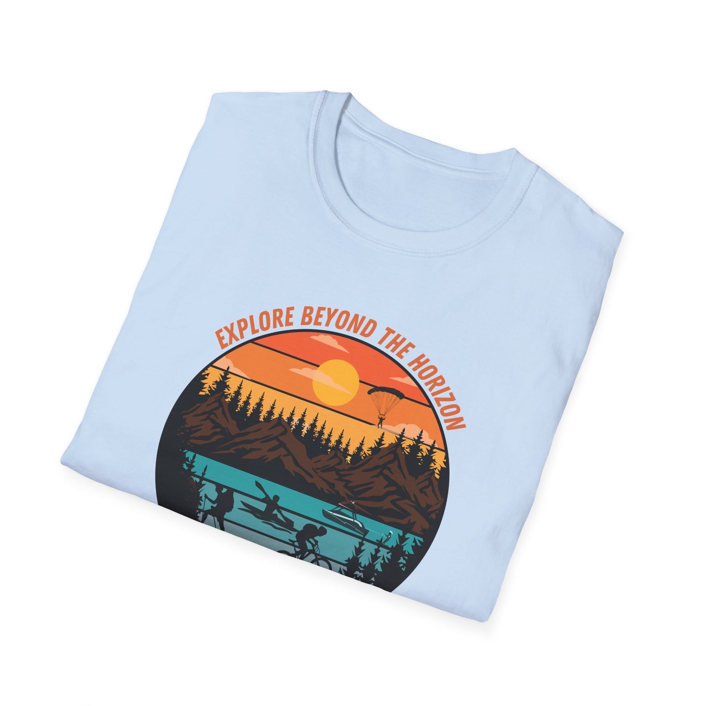 Explore Beyond the Horizon Adventure Unisex Softstyle T-Shirt