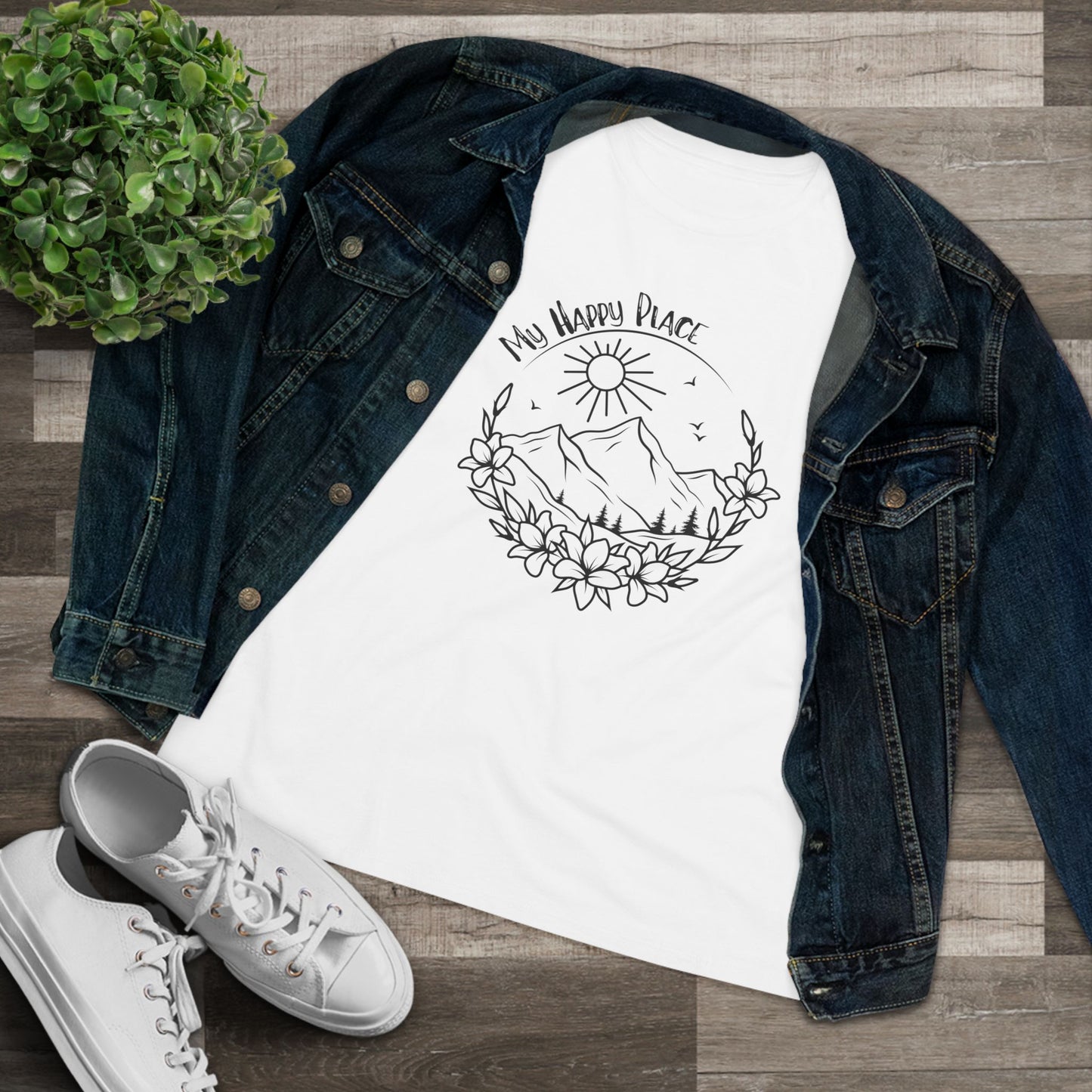 My Happy Place Women's Cotton Tee