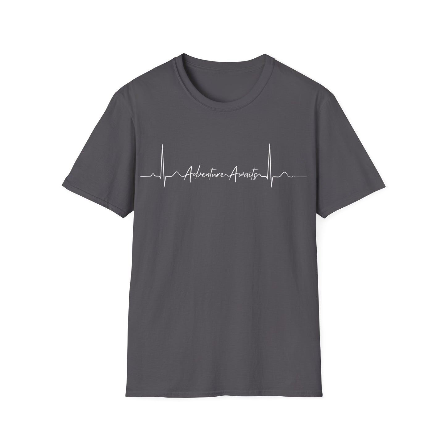 Heartbeat Adventure Awaits Unisex Softstyle T-Shirt