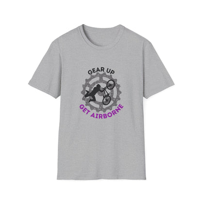Mountain Bike/BMX Unisex T-shirt: Gear Up Get Airborne