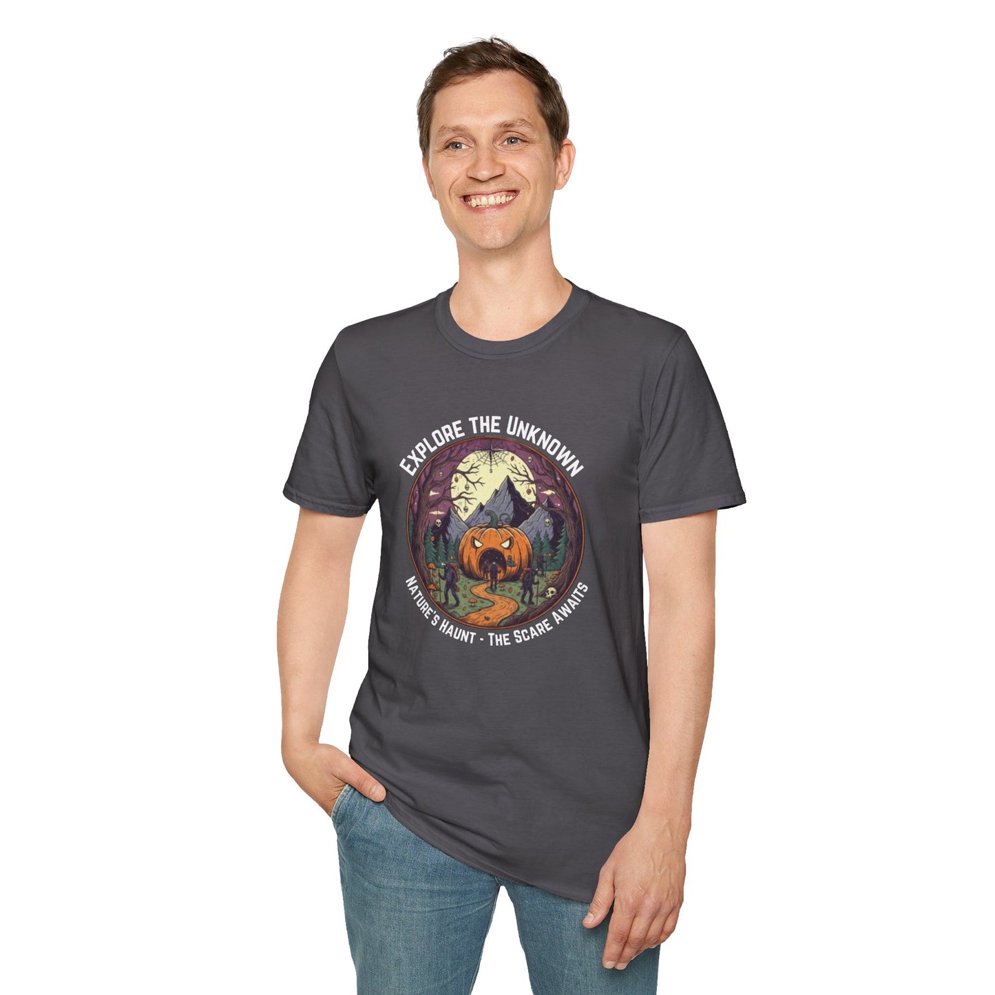Explore the Unknown Unisex Softstyle Graphic T-Shirt