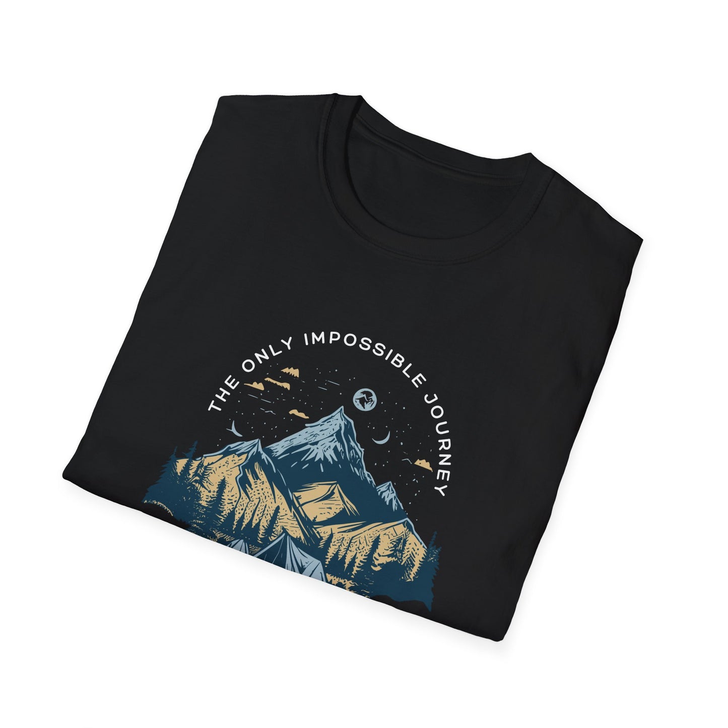 Adventure Awaits Unisex T-Shirt - The only impossible journey is the one you never begin