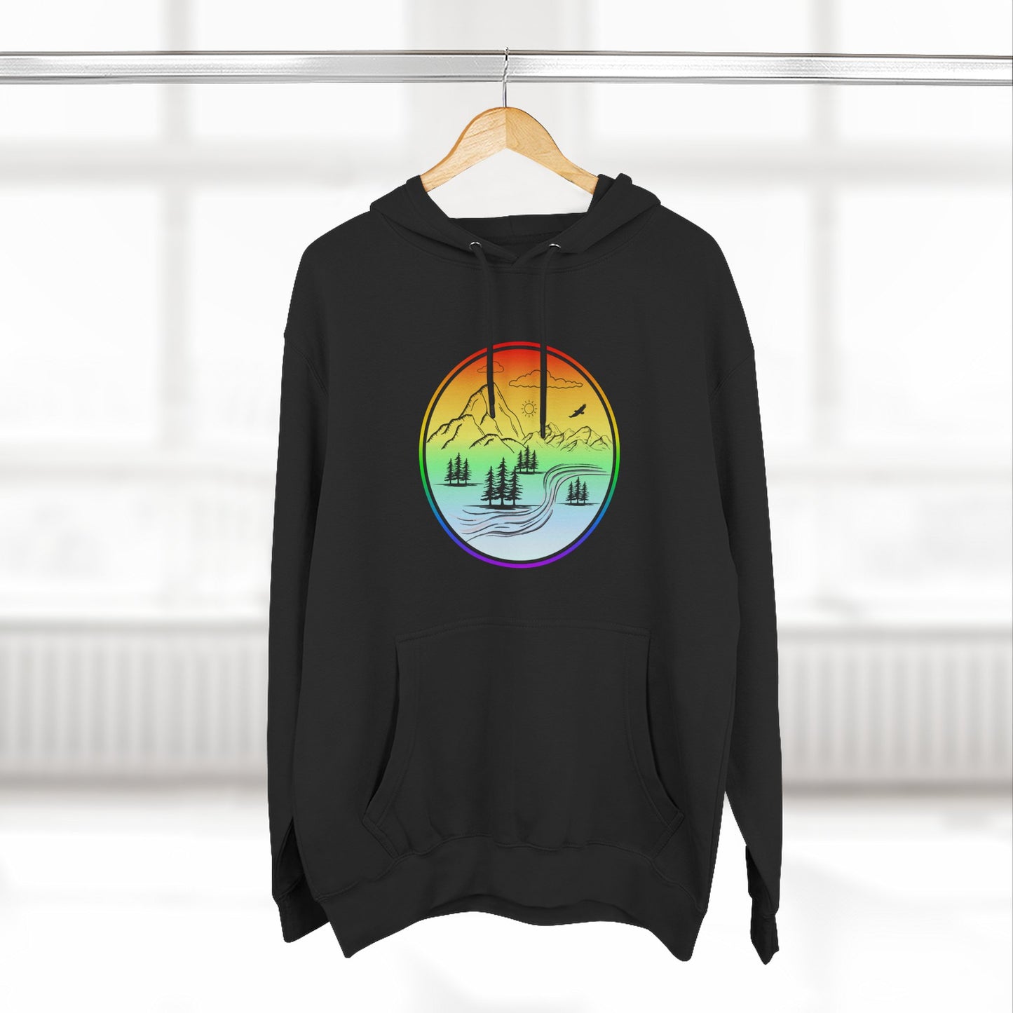 Natures Sunset Fleece Hoodie - Perfect for Outdoor Adventures, Gifts for Sports Lovers, Casual Wear, Winter Wardrobe