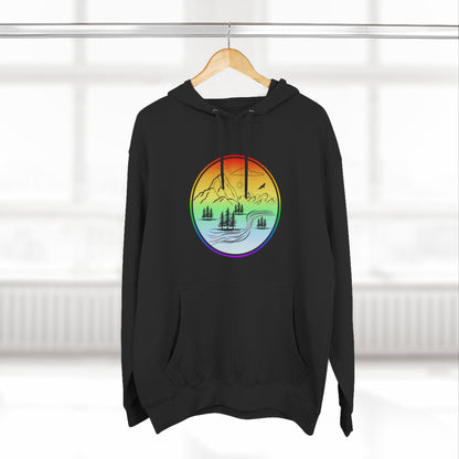 Natures Sunset Fleece Hoodie - Perfect for Outdoor Adventures, Gifts for Sports Lovers, Casual Wear, Winter Wardrobe