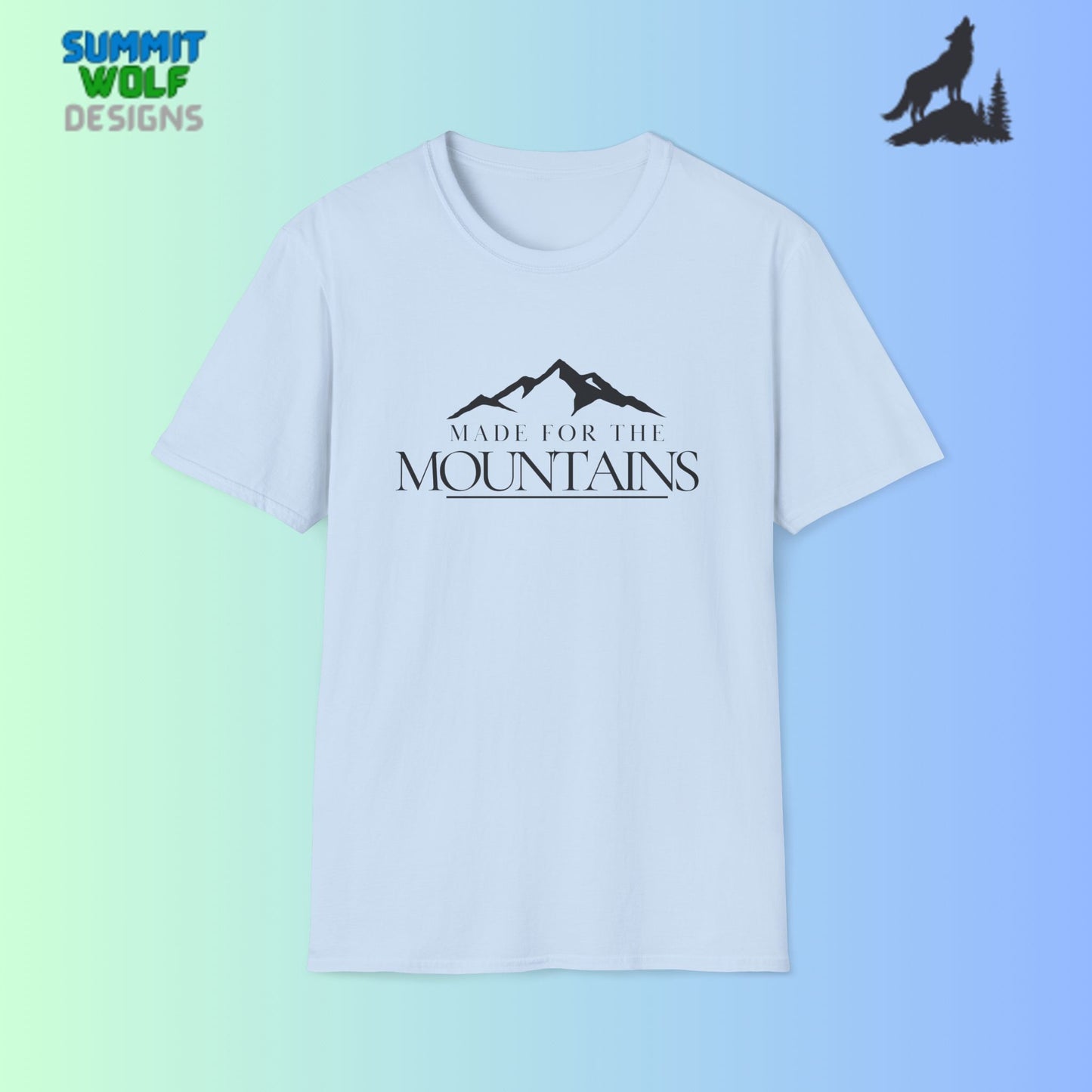 Made for the Mountains Adventure Unisex Softstyle T-Shirt