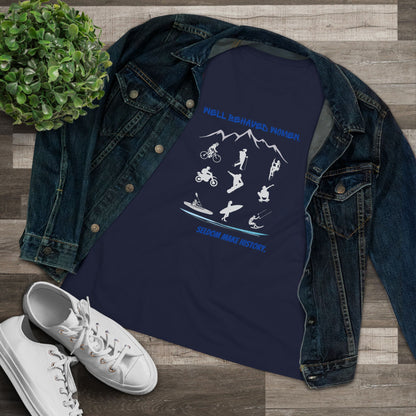 Empowered Women's Cotton Tee - Well Behaved Women