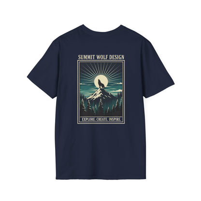 Howling Summit Wolf Japanese Ukiyo-e T-Shirt