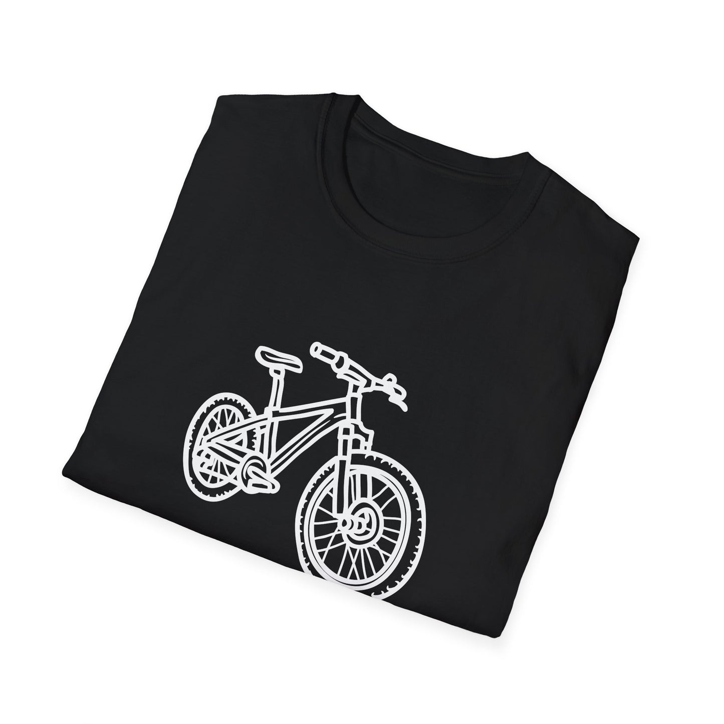 Mountain Bike Unisex T-Shirt - Outdoor Adventure Drawing