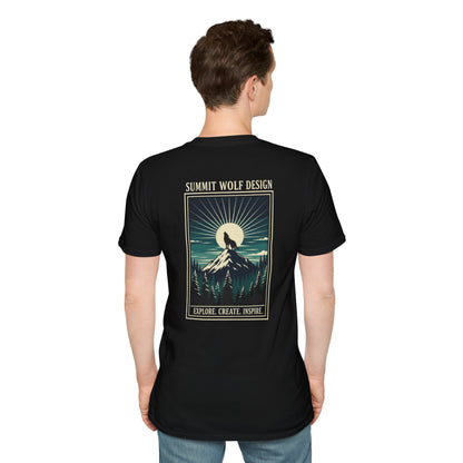 Howling Summit Wolf Japanese Ukiyo-e T-Shirt