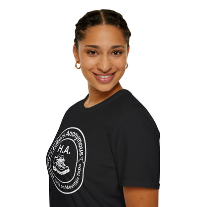 Hikers Anonymous Softstyle T-Shirt - Meetings held in the Mountains,