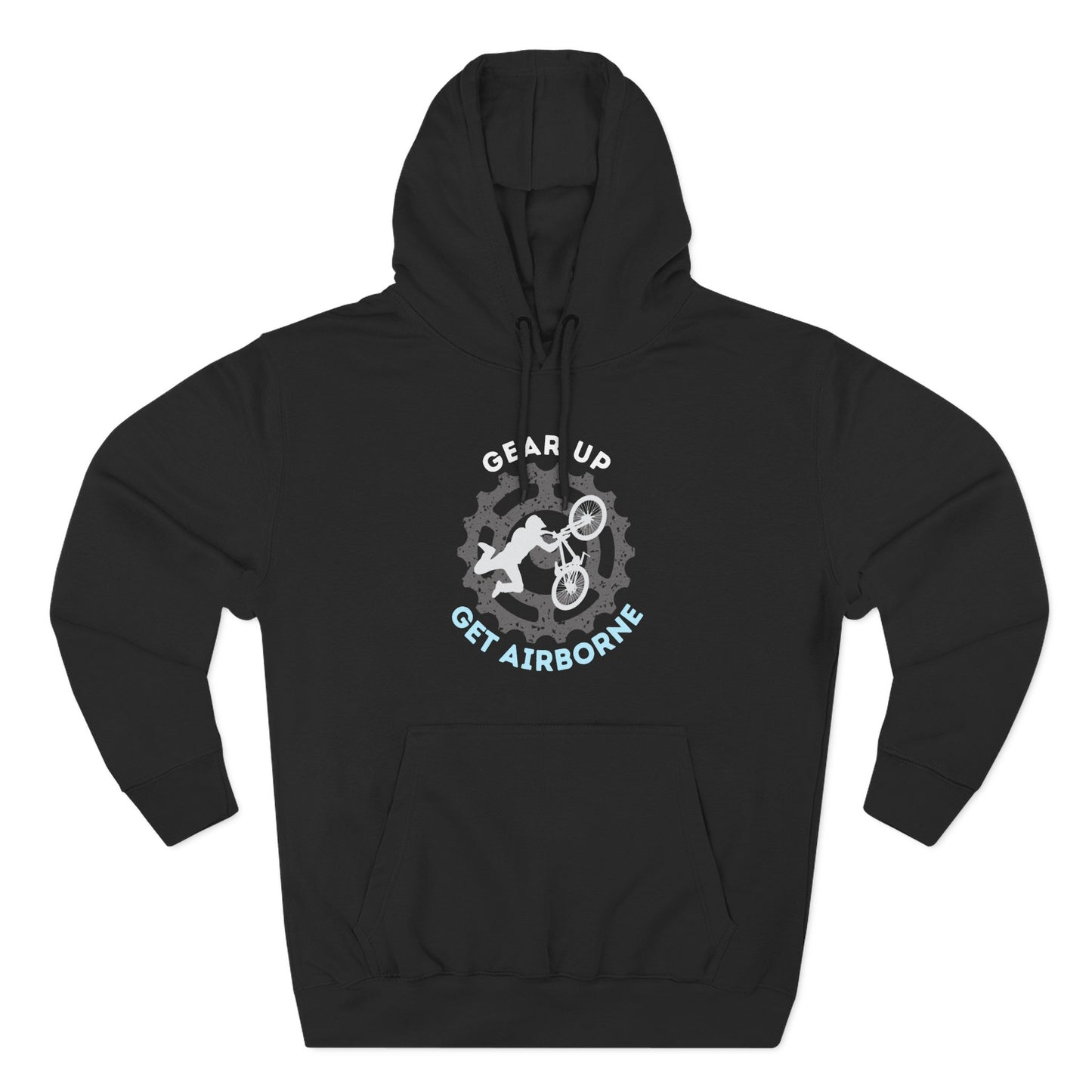 Get Airborne Fleece Hoodie - Perfect for Outdoor Adventures, Gifts for Sports Lovers, Casual Wear, Winter Wardrobe, Cycling Gear