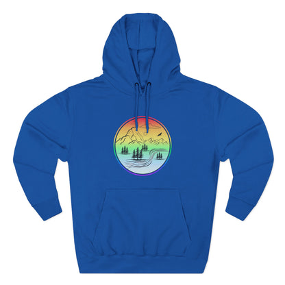 Natures Sunset Fleece Hoodie - Perfect for Outdoor Adventures, Gifts for Sports Lovers, Casual Wear, Winter Wardrobe