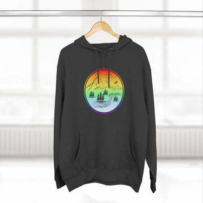 Natures Sunset Fleece Hoodie - Perfect for Outdoor Adventures, Gifts for Sports Lovers, Casual Wear, Winter Wardrobe