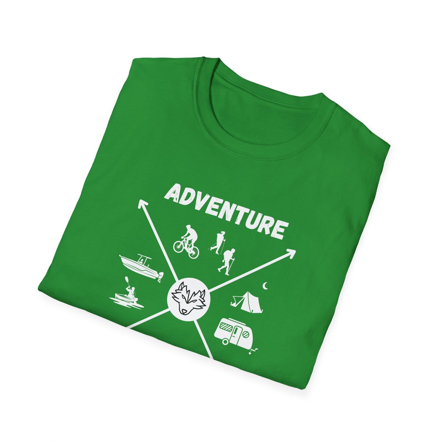 Adventure Awaits Cross Unisex Softstyle T-Shirt