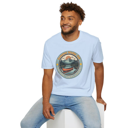 Summer Mode On, Nature Unplugged Unisex Softstyle T-Shirt