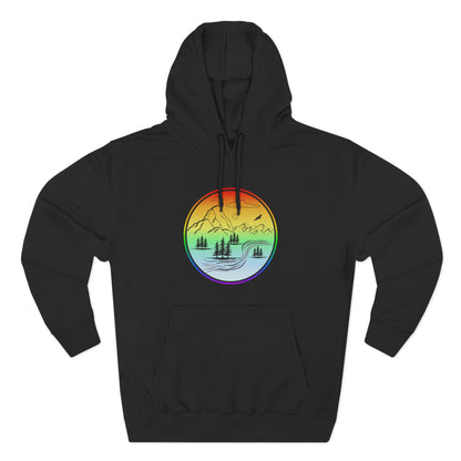 Natures Sunset Fleece Hoodie - Perfect for Outdoor Adventures, Gifts for Sports Lovers, Casual Wear, Winter Wardrobe